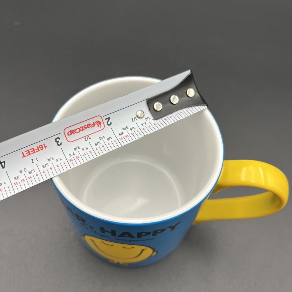 Mr Happy Coffee Mug Mr. Men Little Miss Series Roger Hargreaves Sanrio 2014 - Picture 10 of 10